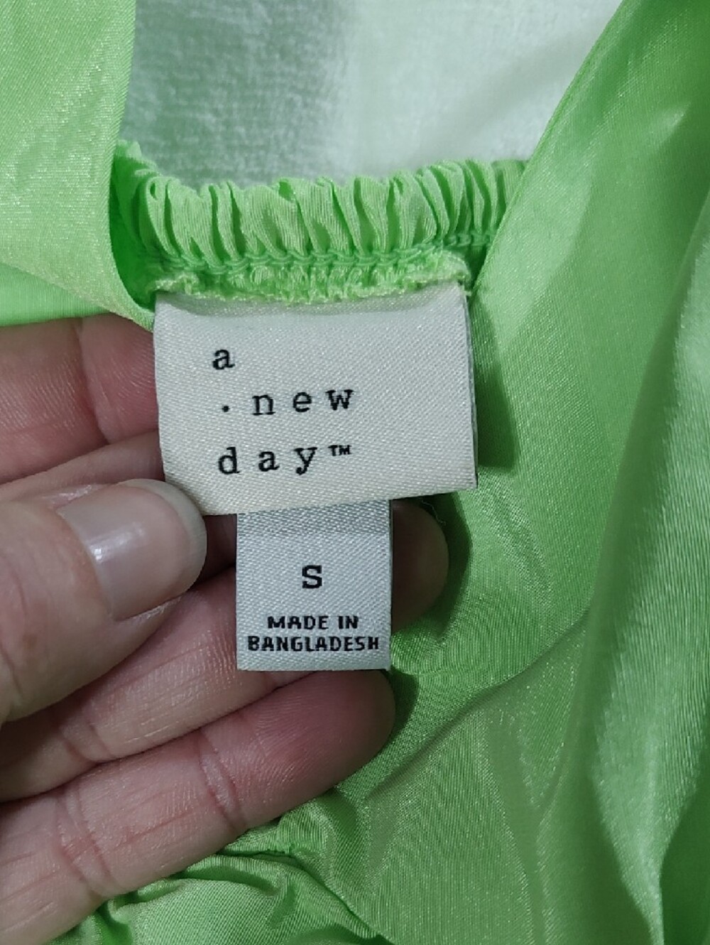 a new day Bright Chartreuse Slip Dress - Picture 3 of 7